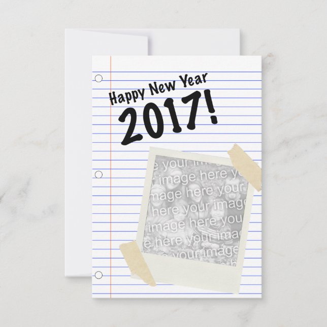 Gott nytt år 2017 inbjudningar (Framsida)