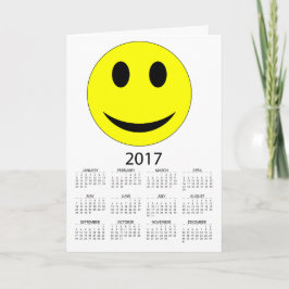 Gott nytt år 2017-kalender helgkort