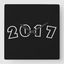 Gott nytt år 2017, Numbers Black White Clock