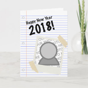 Gott nytt år 2018 Anteckningsbok Bild Helgkort