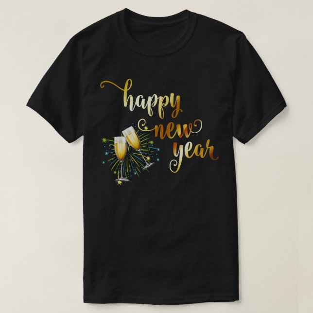 Gott nytt år 2018 Best Önskemål Fresh Start T Shirt (Design framsida)