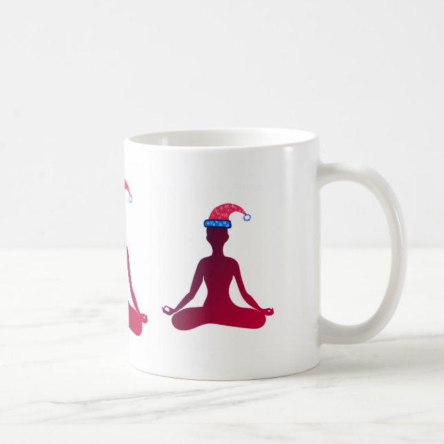 Gott nytt år 2018 Yoga-mugg Kaffemugg (Höger)