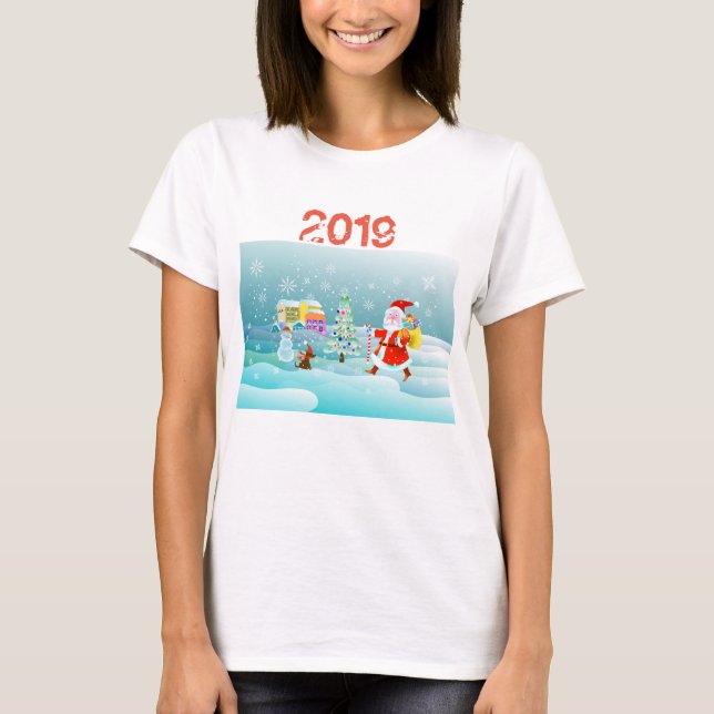 gott nytt år 2019 t shirt (Framsida)