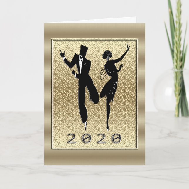 Gott nytt år 2020 kort (Framsida)