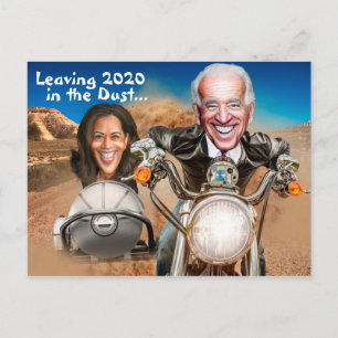 Gott nytt år 2021, Biden & Harris Biker Vykort