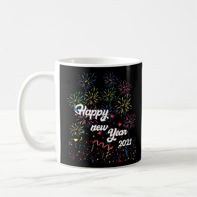 gott nytt år 2021 kaffemugg (Vänster)