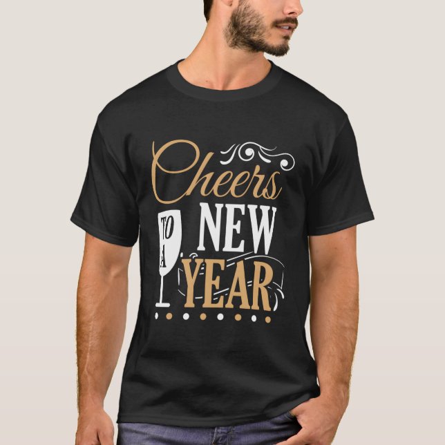 Gott nytt år 2022 Firande-Nyårsaftonen T Shirt (Framsida)