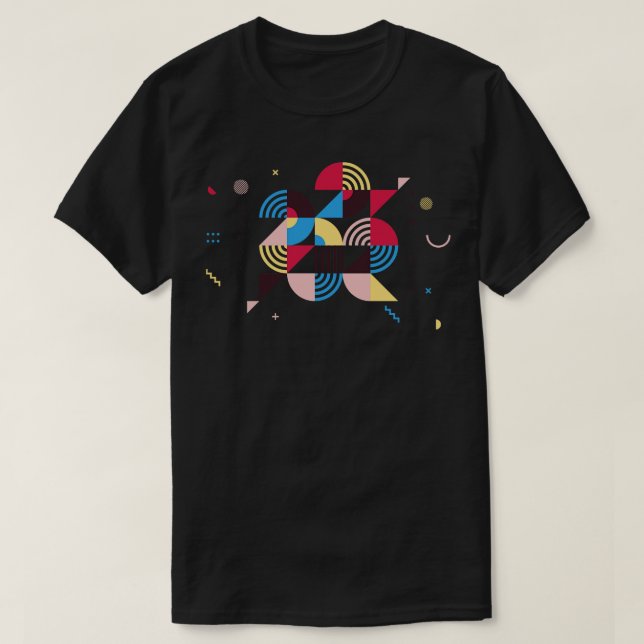 Gott nytt år 2022 Modern geometrisk design 2 T Shirt (Design framsida)