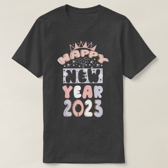 Gott nytt år 2023 2 t shirt (Design framsida)