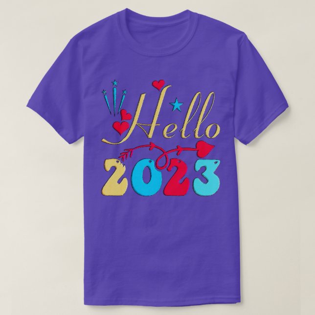 Gott nytt år 2023 Hej 2023 T Shirt (Design framsida)
