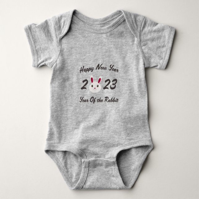 Gott nytt år 2023 Kaninens år T Shirt (Framsida)