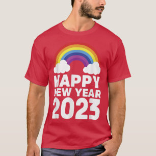 Gott nytt år 2023 Nya år Lunar Helgdag Rainbo T Shirt