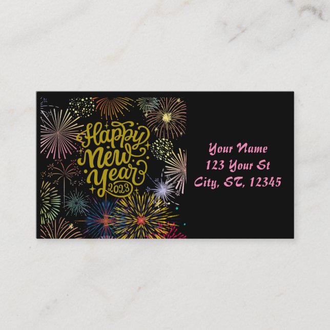 Gott nytt år 2023 Thunder_Cove Visitkort (Framsida)