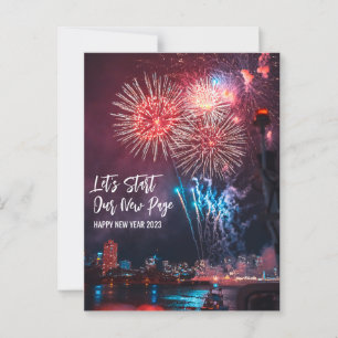 Gott nytt år 2023 vykort