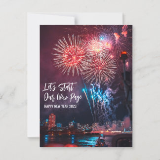 Gott nytt år 2023 vykort
