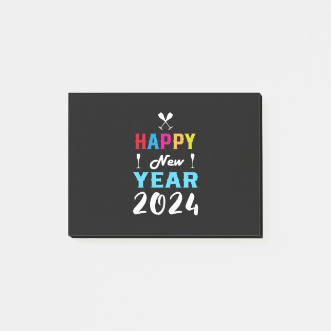 gott nytt år 2024 (9) post-it block (Framsida)