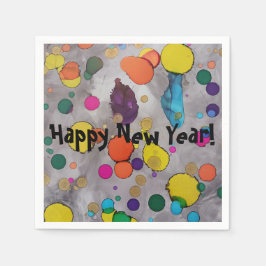 Gott nytt år 2024! Höj med Joy och Färg! Pappersservett