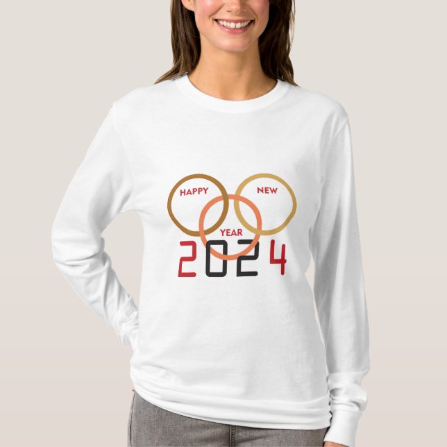 Gott nytt år 2024 t shirt (Framsida)