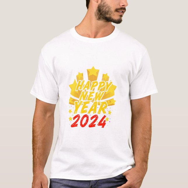 Gott nytt år 2024  t shirt (Framsida)