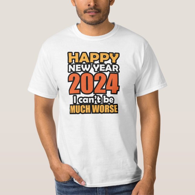 Gott nytt år 2024 t shirt (Framsida)