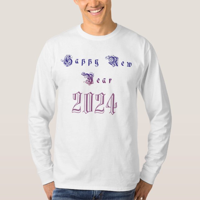 Gott nytt år 2024 t shirt (Framsida)