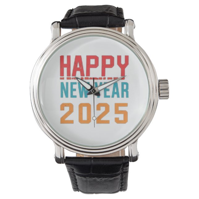 Gott nytt år 2025 armbandsur (Framsida)