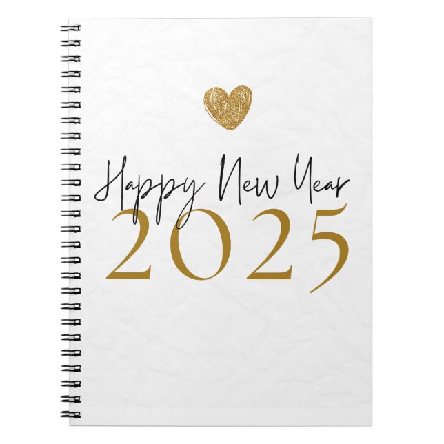 Gott nytt år 2025 bärbar dator anteckningsbok (Framsidan)