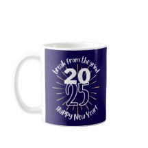 Gott nytt år 2025 BFTG-kaffe Mugg