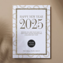 Gott nytt år 2025 Business Logotyp Simple
