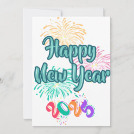 "Gott nytt år 2025 🎆 Fireworks Extravaganza!" Julkort