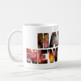 "Gott nytt år 2025 🎆 Fireworks Extravaganza!" Kaffemugg