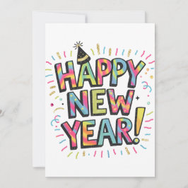 "Gott nytt år 2025 🎆 Fyrverkeri Extravaganza!" Julkort