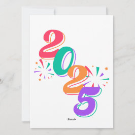 "Gott nytt år 2025 🎆 Fyrverkeri Extravaganza!" Julkort