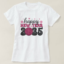 Gott nytt år 2025 | Glitter Disco Party T-Shirt