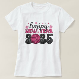 Gott nytt år 2025 | Glitter Disco Party T-Shirt