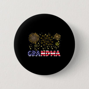 Gott nytt år 2025 Grandma American Flagga Family F Knapp