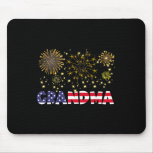 Gott nytt år 2025 Grandma American Flagga Family F Musmatta