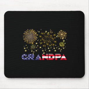 Gott nytt år 2025 Grandpa American Flagga Family F Musmatta