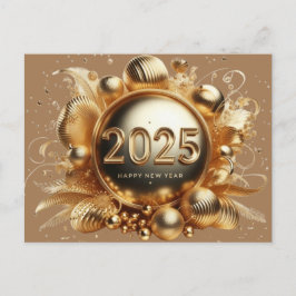 Gott nytt år 2025 helg vykort