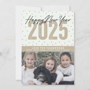 Gott nytt år 2025 julkort