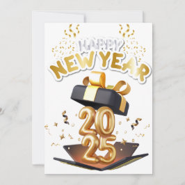 Gott nytt år 2025 julkort