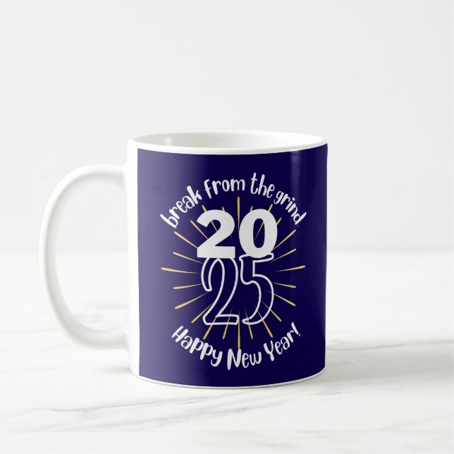 Gott nytt år 2025 Kaffe kopp (Vänster)