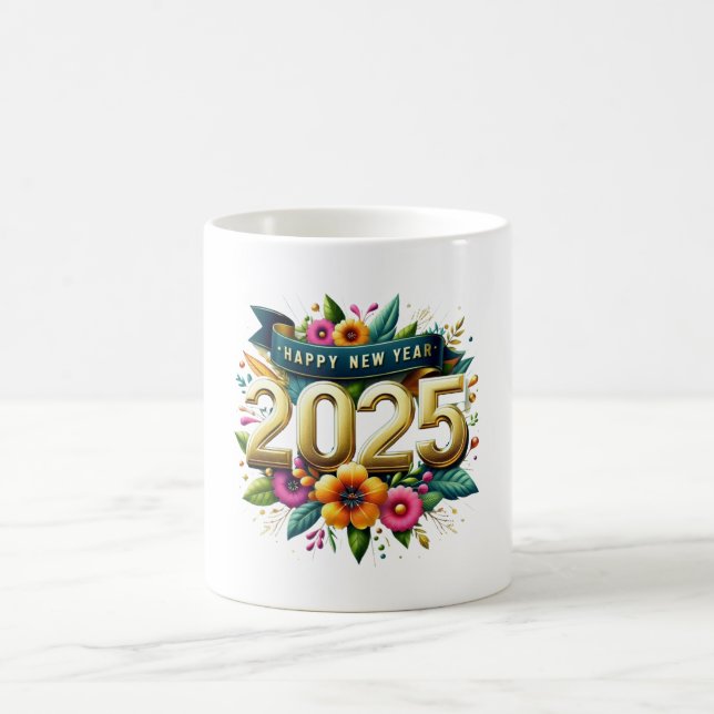 gott nytt år 2025 kaffemugg (Center)