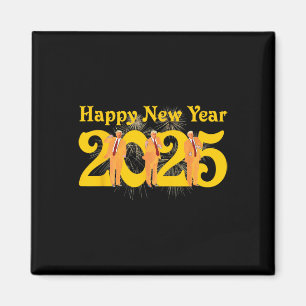 Gott nytt år 2025 Lustigt Trump Dance Fireworks Ce Magnet