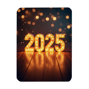 Gott nytt år 2025 magnet