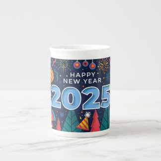 Gott nytt år 2025 Mugg & Kopp Benporslin Mugg
