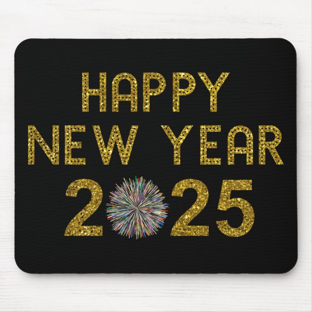 Gott nytt år 2025 musmatta (Framsidan)