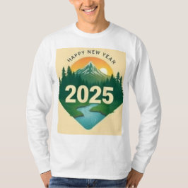 Gott nytt år 2025 Naturbild T Shirt
