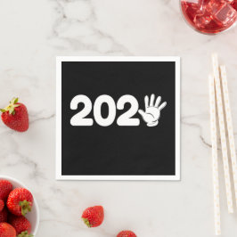 Gott nytt år 2025 - Nya året Party 2025 Pappersservett