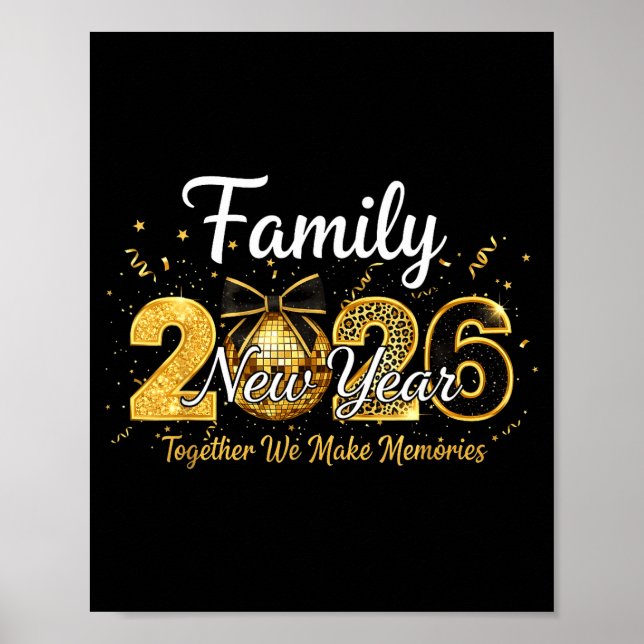 Gott nytt år 2025 Nyårsfest Nedräkning Poster (Framsidan)